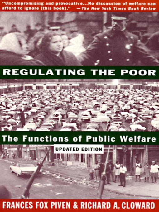 Title details for Regulating the Poor by Frances Fox Piven - Available